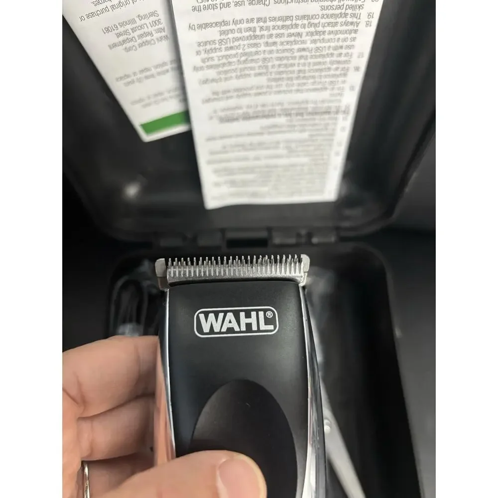 Wahl Cordless Haircut & Beard Kit — Model 9649 (21-Piece, Black Guards)